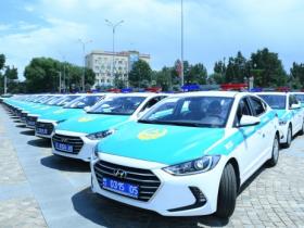 Полиция күніне орай Алматы облыстық ІІД-ге 100 автокөлік берілді